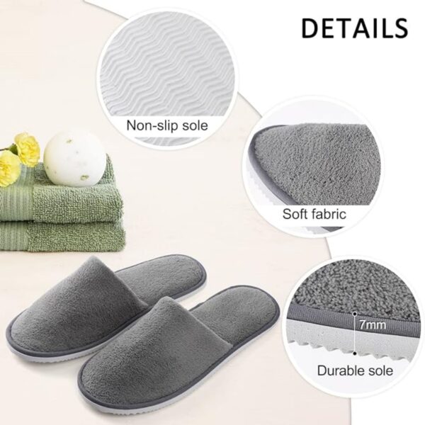 Coral Fleece Closed Toe Slippers Item No#10683 - Image 3