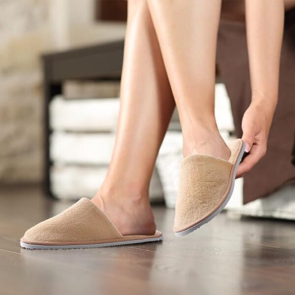 Coral Fleece Closed Toe Slippers Item No#10683 - Image 4