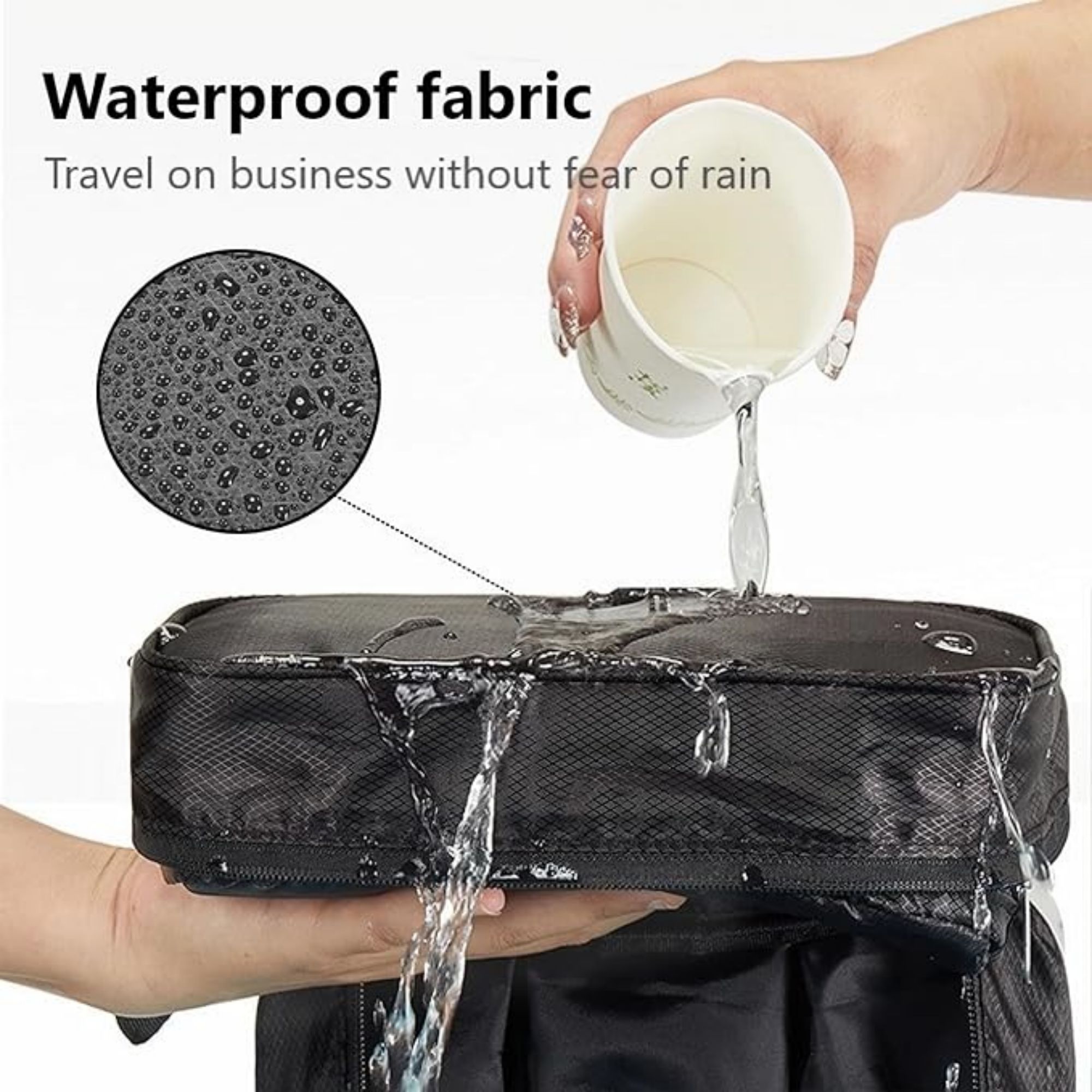 Travel Hanging Folding Toiletry Bag Item No#10689 - Image 4