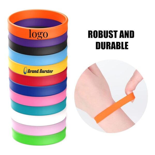 Custom Solid Color Silicone Wristband Item No#10703