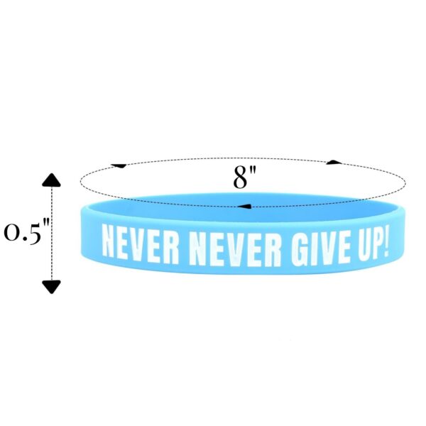 Custom Solid Color Silicone Wristband Item No#10703 - Image 2