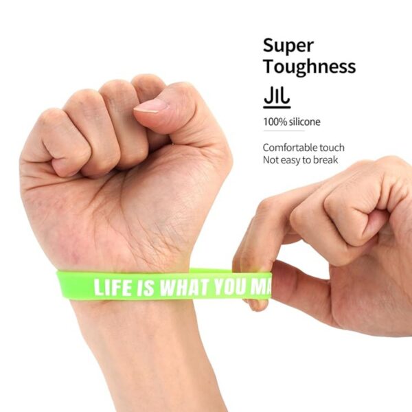 Custom Solid Color Silicone Wristband Item No#10703 - Image 4