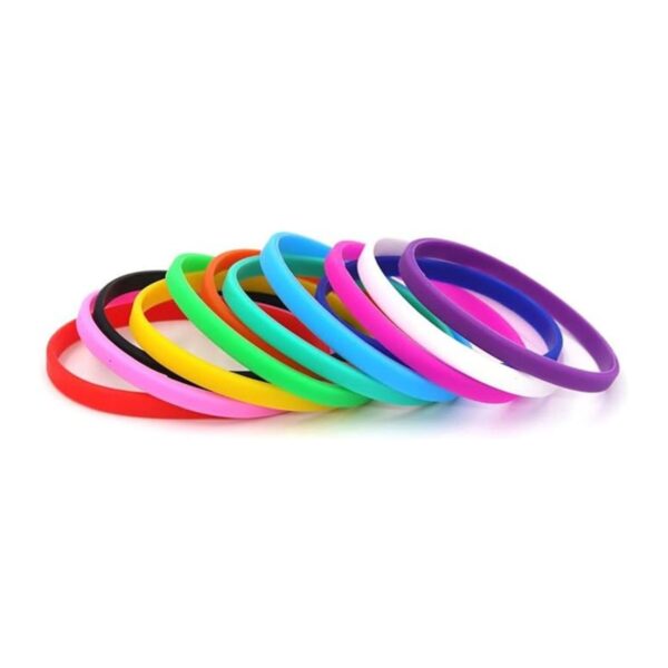 Custom Solid Color Thin Silicone Wristband Item No#10707