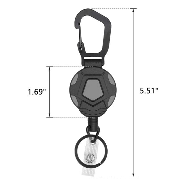 Retractable badge Reel with Key Ring Item No#11203 - Image 2