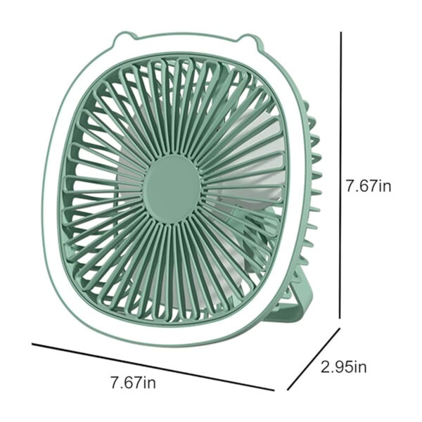 Rechargeable Small Ceiling Fan With Light Item No#11225 - Image 2