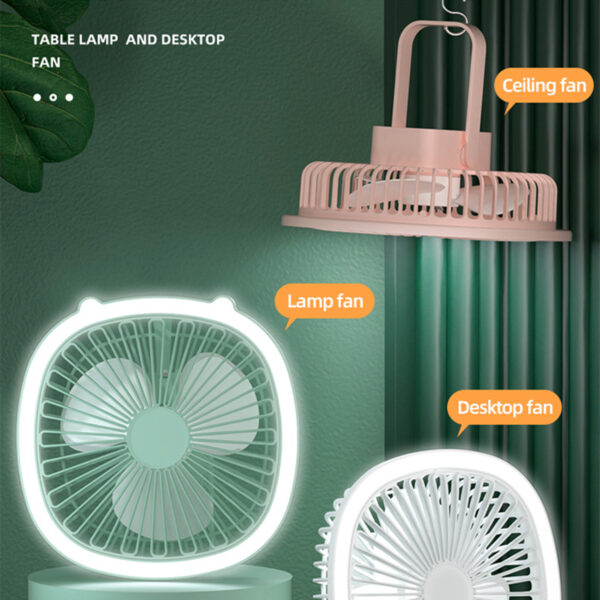 Rechargeable Small Ceiling Fan With Light Item No#11225 - Image 3