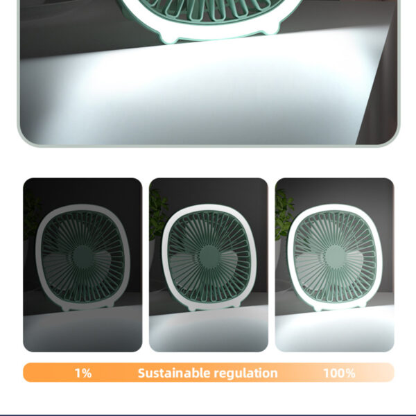 Rechargeable Small Ceiling Fan With Light Item No#11225 - Image 4
