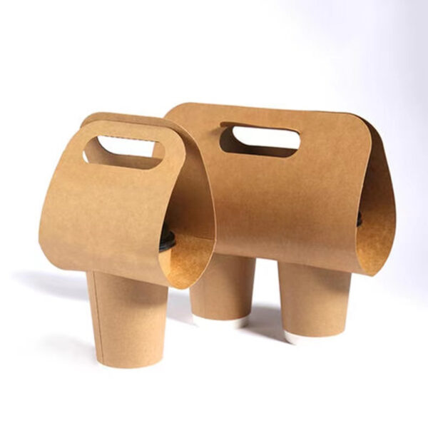 100Pcs Disposable 2 Cups Drink Carrier Item No#11251 - Image 3