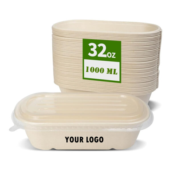 32 oz Large Paper Bowls with Lids Item No#11257