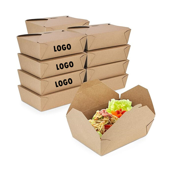 76 Oz Disposable Kraft Paper To Go Boxes For Food Item No#11259