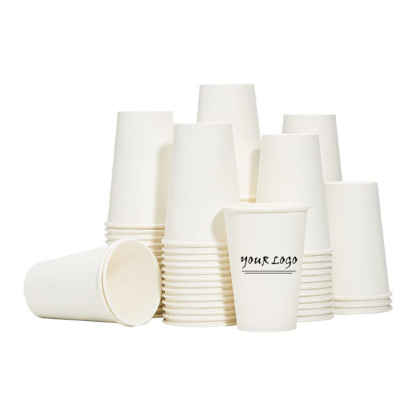 100Pcs 12 Oz Disposable Paper Coffee Cups Item No#11260