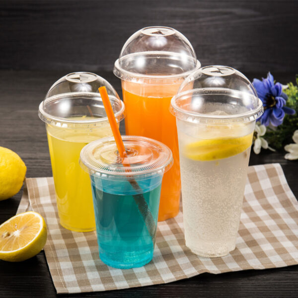 100 Pack 16 Oz Disposable Clear Cups With Dome Lids Item No#11264 - Image 4