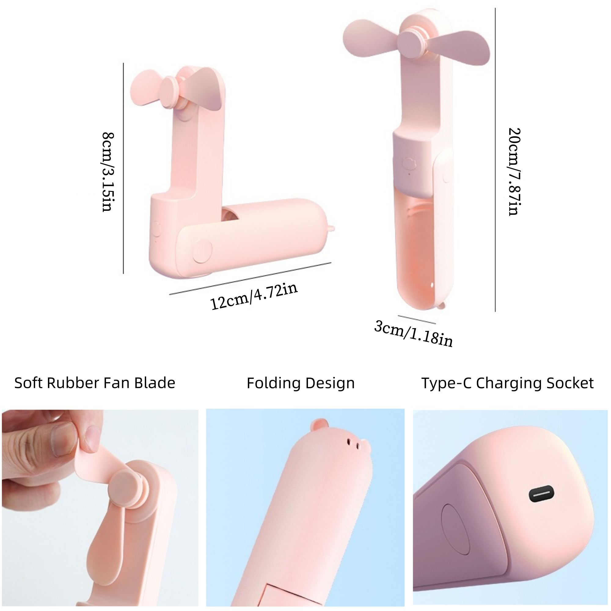 Handheld Mini Fan Item No#12011 - Image 3