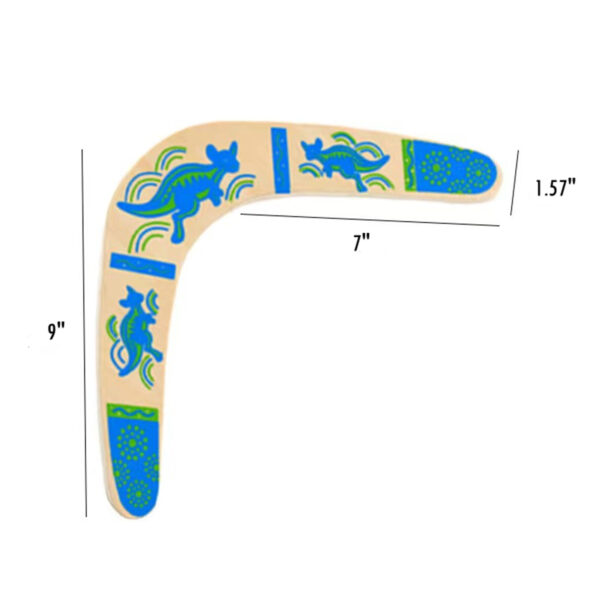 Wooden Returning Boomerang Kangaroo Item No#11282 - Image 3