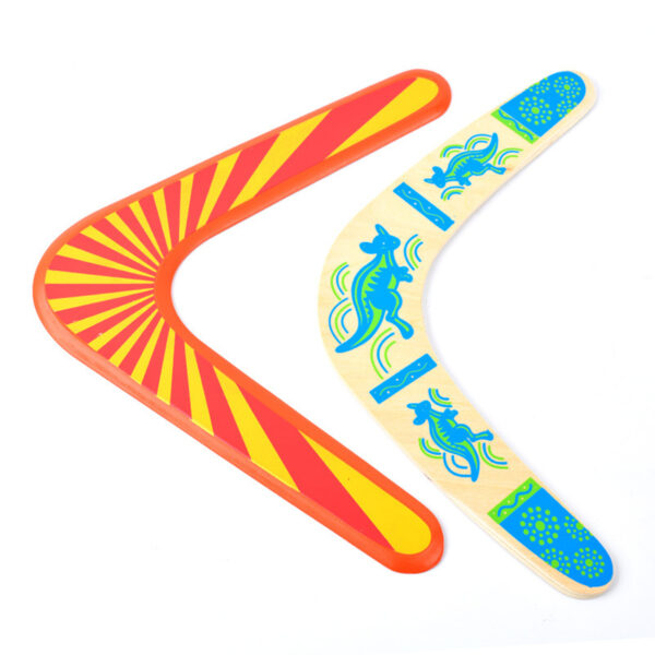 Wooden Returning Boomerang Kangaroo Item No#11282 - Image 6