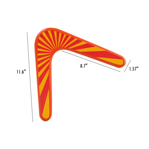 Wooden Returning Boomerang Orange Item No#11283 - Image 3