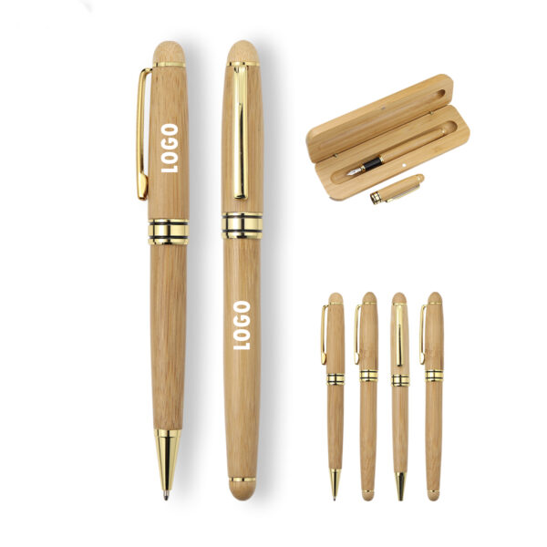 Signature Ballpoint Pen With Wood Case Item No#11289