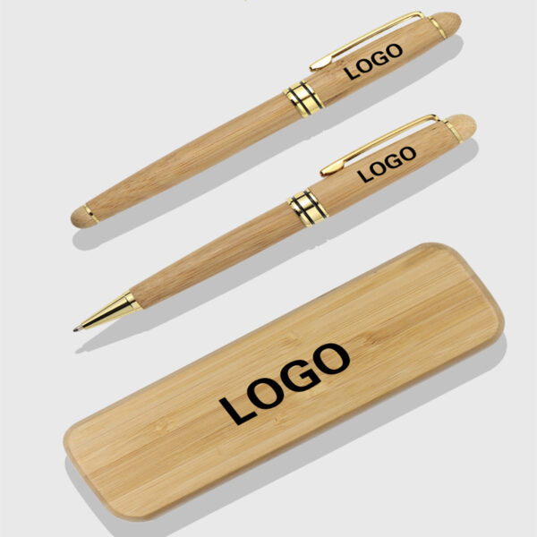 Signature Ballpoint Pen With Wood Case Item No#11289 - Image 3