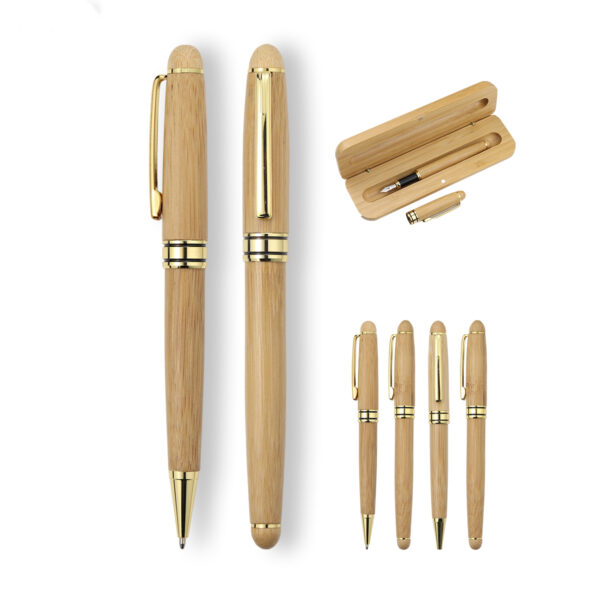 Signature Ballpoint Pen With Wood Case Item No#11289 - Image 2