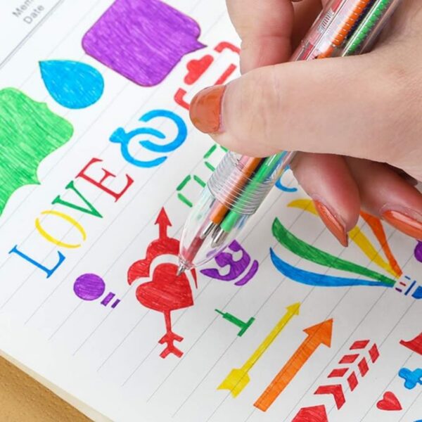 6-In-1 Multicolor Ballpoint Pen Item No#11302 - Image 5