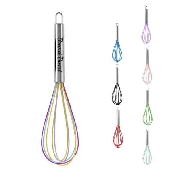 Silicone Whisk With Stainless Steel Handle Item No#11341