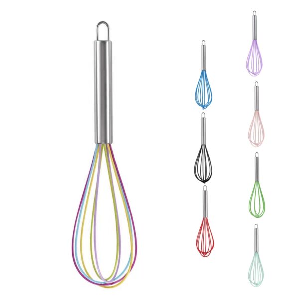 Silicone Whisk With Stainless Steel Handle Item No#11341 - Image 2