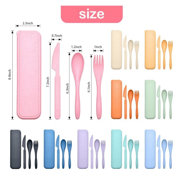 Reusable Travel Utensils Set With Case Item No#11344 - Image 3