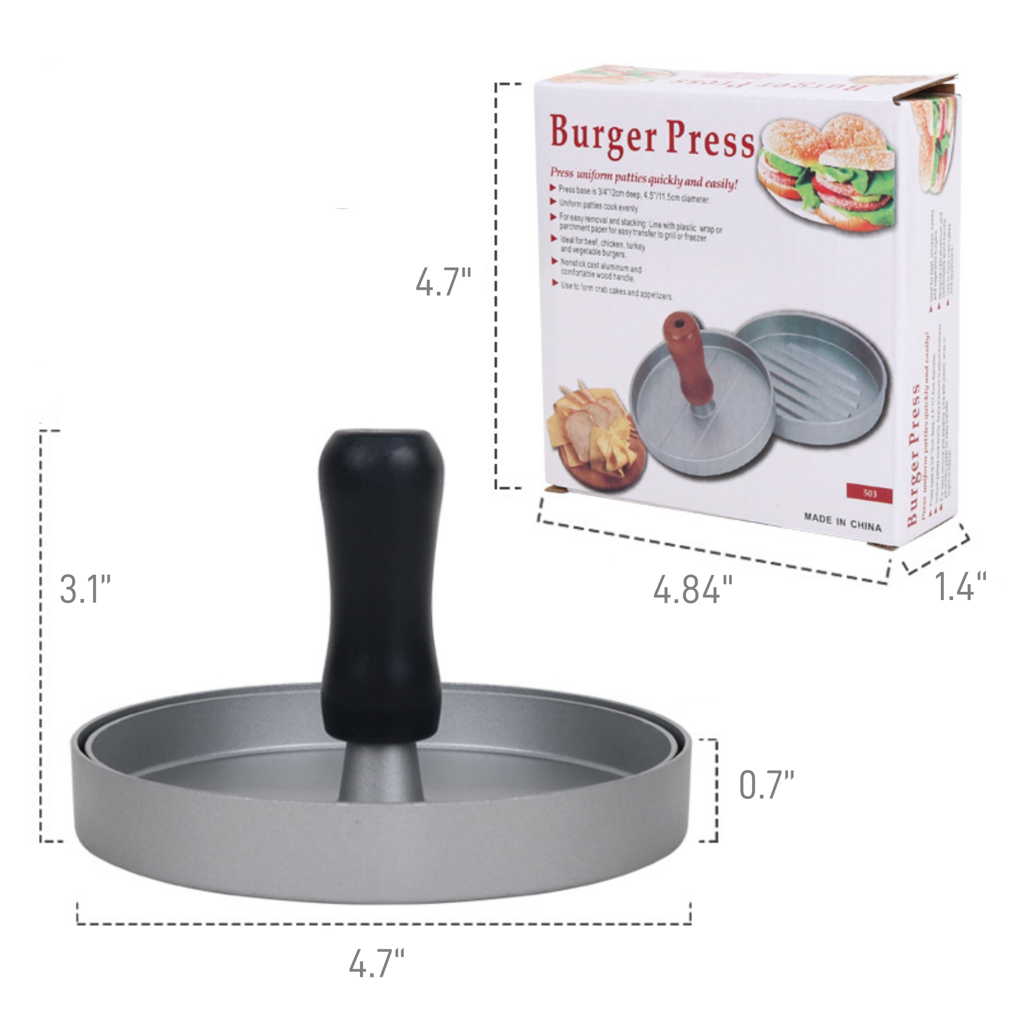 Non-Stick Burger Press Item No#11353 - Image 3