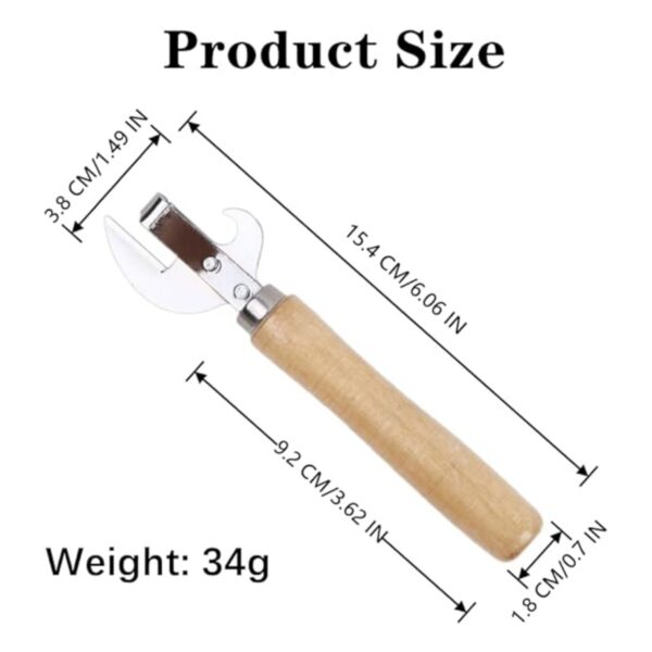 Wooden Handle Can Opener Item No#11355 - Image 3