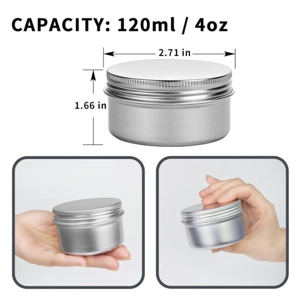 4 Ounce Aluminum Tin Item No#11360 - Image 3
