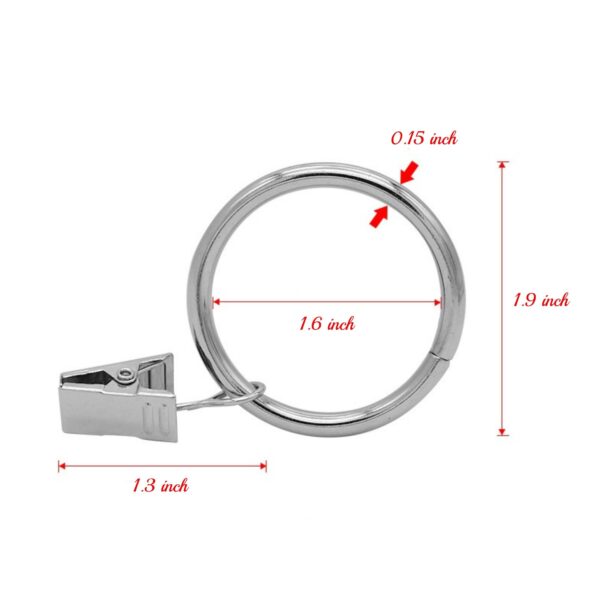 1.6 Inch Curtain Clip Ring Hooks Item No#10796 - Image 3