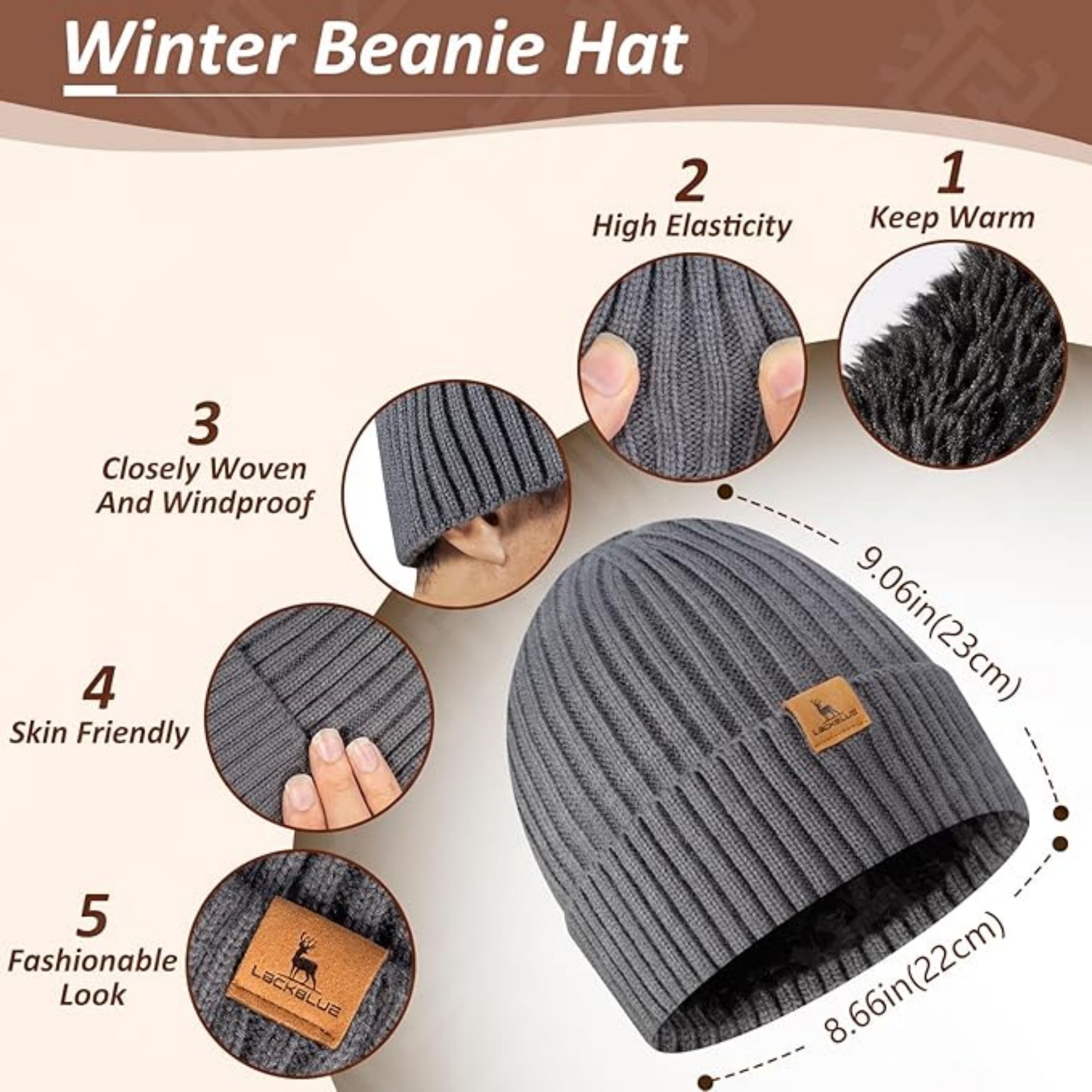 Warm Knit Themal Gloves Long Scarf Set Item No#10854 - Image 3