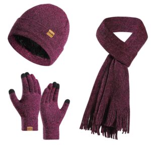Winter Hat Scarf Gloves Set Item No#10857