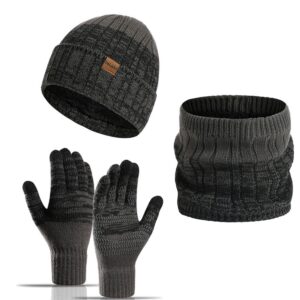 Winter Beanie Hat Glove Neck Gaiter Set Item No#10862