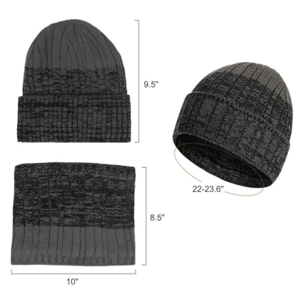 Winter Beanie Hat Glove Neck Gaiter Set Item No#10862 - Image 3