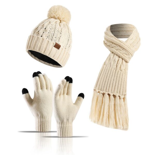 3 in 1 Winter Beanie Set Item No#10864 - Image 2