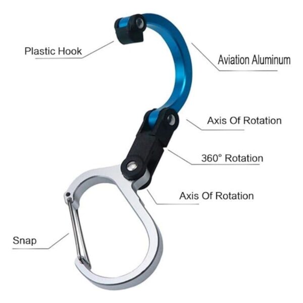 Matel Carabiner Clips Item No#10868 - Image 4