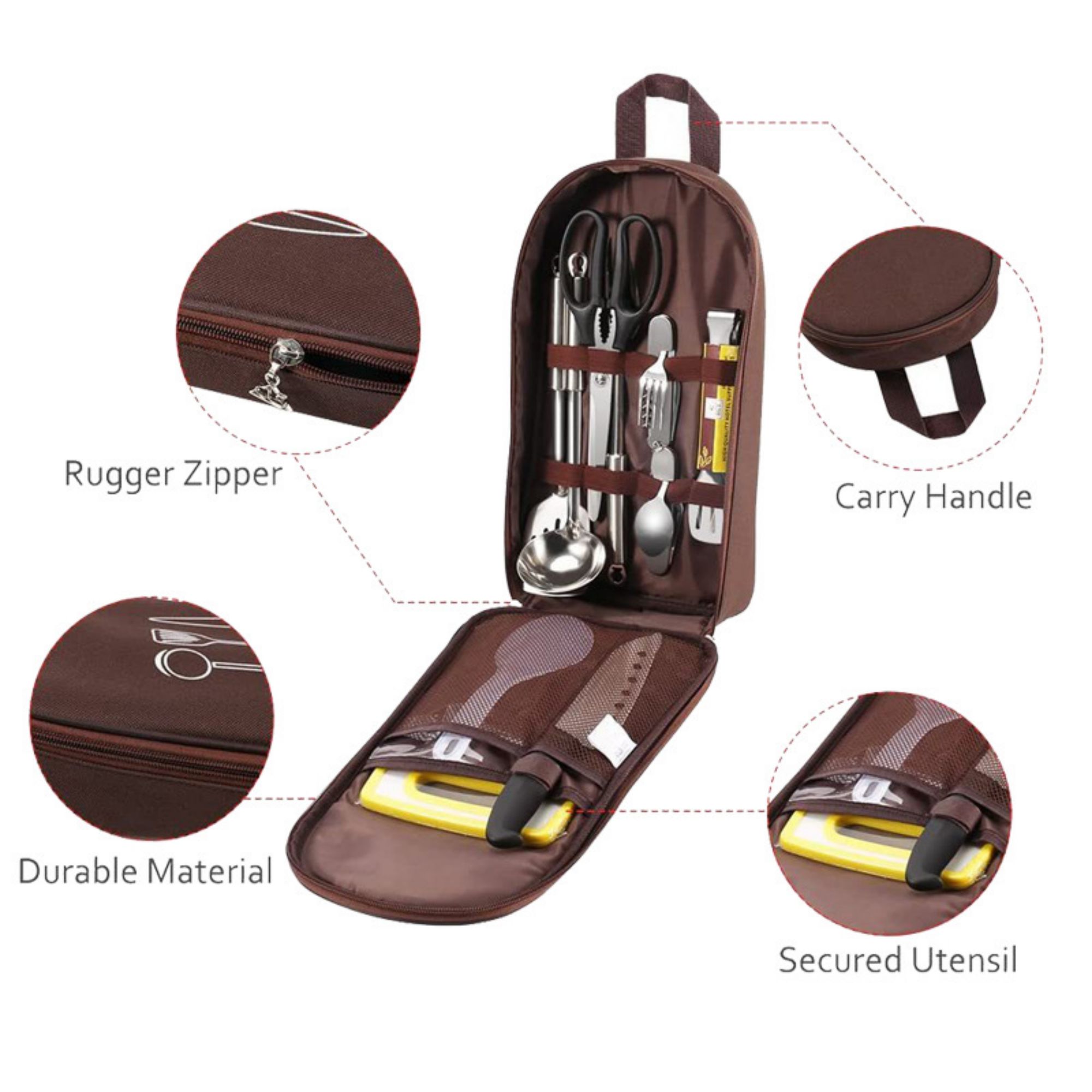 Camping Travel Cooking Utensils Bag Item No#10878 - Image 4