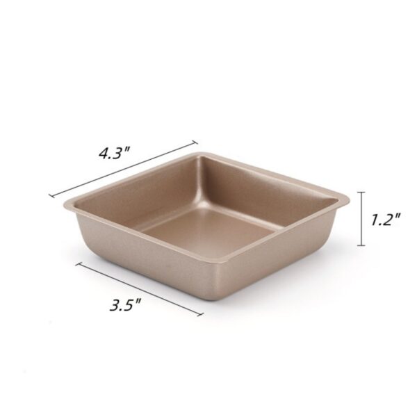 4 Inches Non-Stick Square Cake Pans Item No#10902 - Image 3