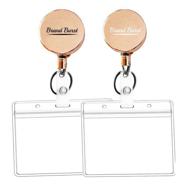 Soft Plastic Badge Holders With Heavy Duty Badge Reels Item No#10924