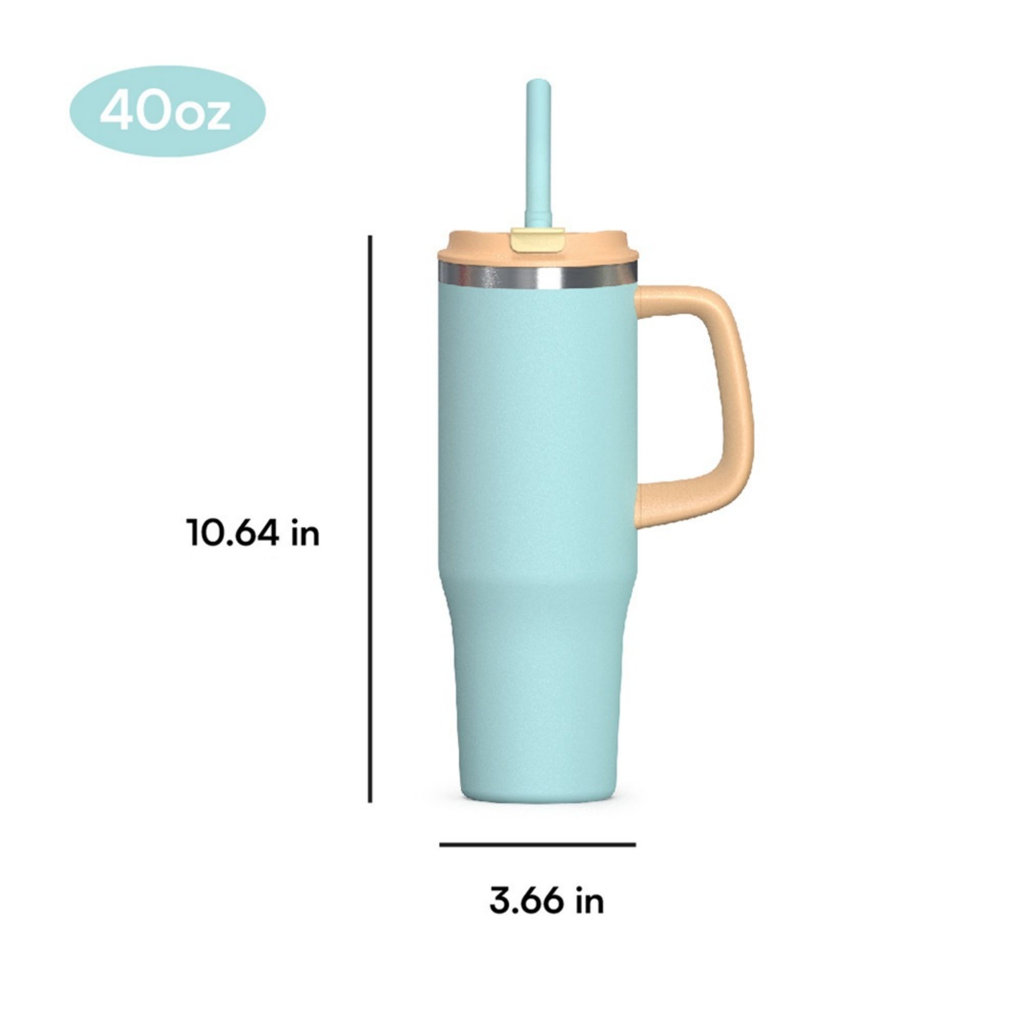 40 Oz Stainless Steel Vacuum Insulated Tumbler Item No#10944 - Image 3
