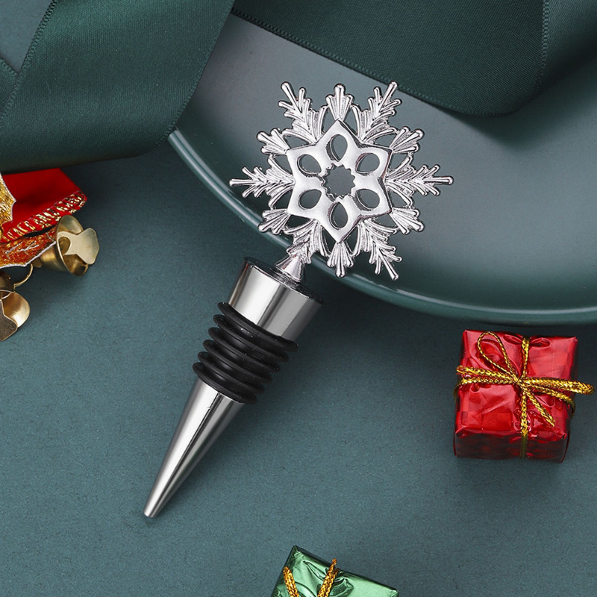 Christmas Snowflake Wine Stopper Item No#10955 - Image 4