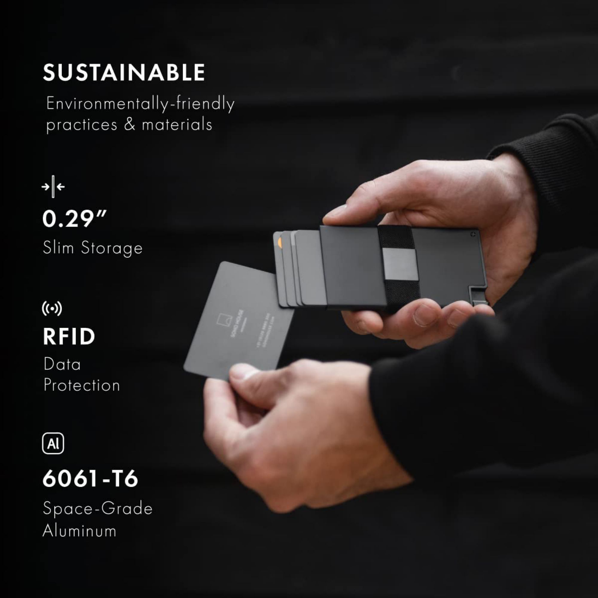 Men'S Slim Aluminium Card Holder Item No#10988 - Image 5