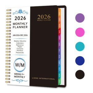 2026 A5 144 Pages Monthly Planner Item No#11379