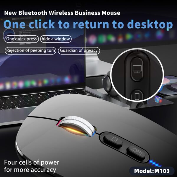 Three Modes Wireless Mouse Item No#11400 - Image 5