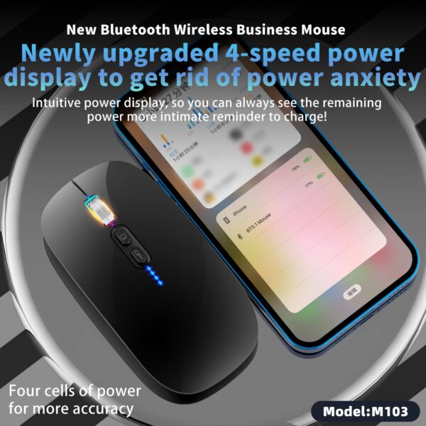 Three Modes Wireless Mouse Item No#11400 - Image 7