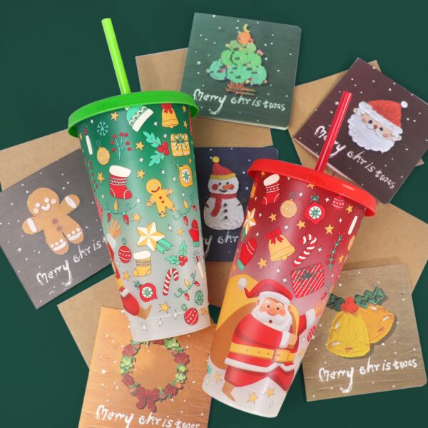 Pack Of 2 Christmas Color Changing Cups Item No#11401 - Image 7
