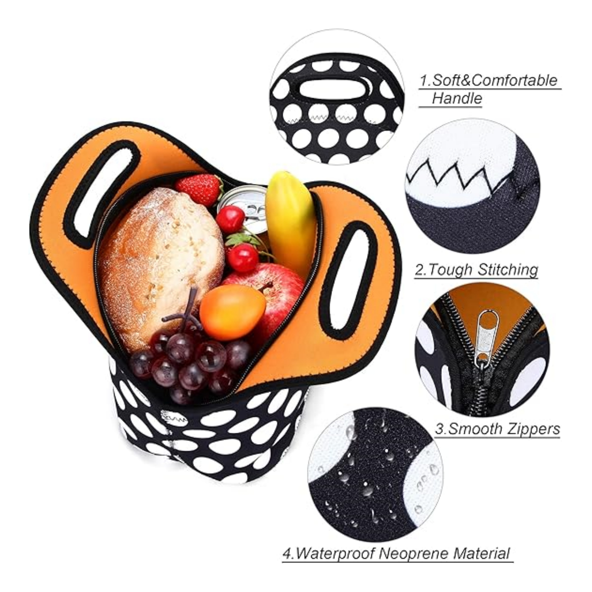 Insulated Neoprene Lunch Bag Item No#11458 - Image 4