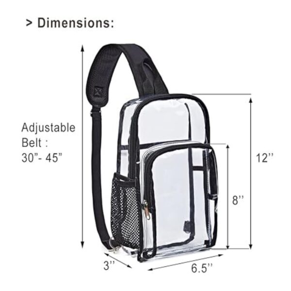 Clear Shoulder Bag Item No#11462 - Image 3