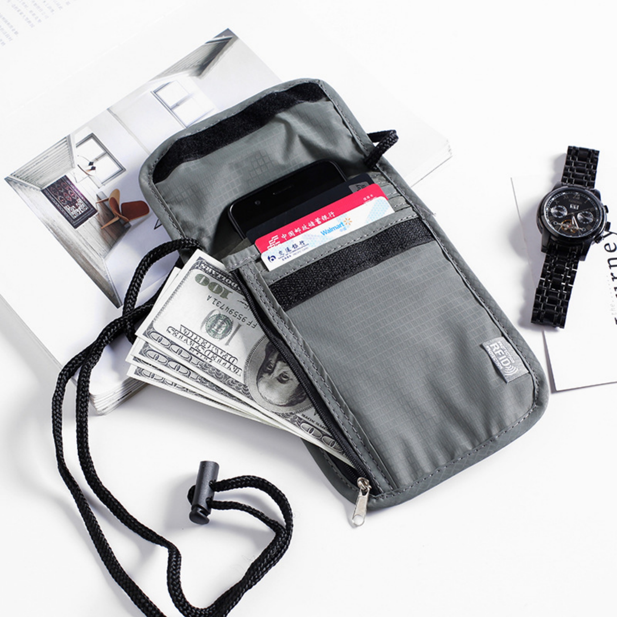 Neck Wallet For Travel Item No#11470 - Image 5